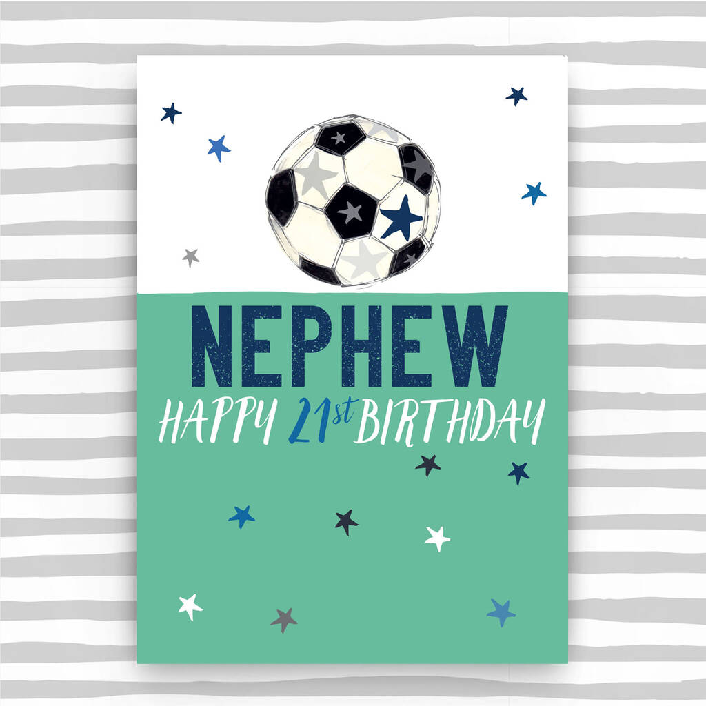 Nephew 21st Birthday Card By Molly Mae® 0745