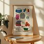 Personalised Favourite Things Illustration Print, thumbnail 3 of 12
