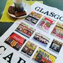 Glasgow Cafes Tea Towel, thumbnail 1 of 4