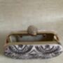 Pale Pink Handcrafted Oval Clutch Bag, thumbnail 7 of 10