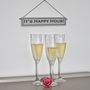 'It's Happy Hour!' Hand Painted Wooden Sign, thumbnail 3 of 4