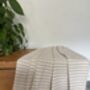 Cream Striped Design Cotton Bedspread, thumbnail 6 of 8