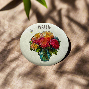 Chrysanthemums Birth Flower Marble November, 3 of 3