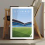 Manchester City Etihad Stadium From The Touchline Poster, thumbnail 1 of 7