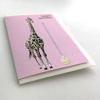 Giraffe Birthday Card, 2 of 6