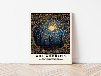 William Morris Moonshine Art Print, 2 of 3