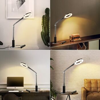 Minimalist Warm LED Desk Bedside Lamp, 4 of 8