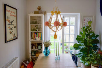 Wooden Beads Pajaki Mobie Chandelier, 2 of 5