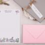 A5 Personalised Letter Writing Paper Pink Cowgirl Rodeo Design, thumbnail 3 of 6