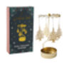 Gold Christmas Tree Tealight Spinner, thumbnail 4 of 4