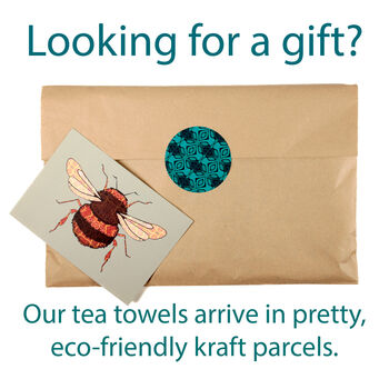 'Ocean Shoal' Grey Blue Pure Cotton Tea Towel, 8 of 12