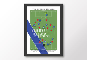 Leicester City Vardy Eleven Heaven Poster, 8 of 8