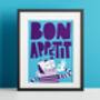 Mr Bon Appetit Kitchen Print, thumbnail 5 of 7