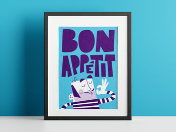Mr Bon Appetit Kitchen Print, 5 of 7