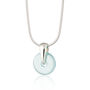 Sterling Silver Turquoise Spinning Disc Necklace, thumbnail 8 of 11
