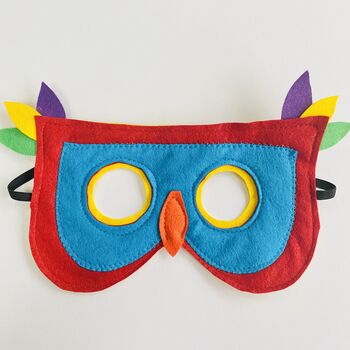 Rainbow Felt Bird Costume For Children And Adults, 8 of 9