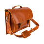 Personalised Buffalo Leather Classic Messenger In Tan, thumbnail 4 of 9
