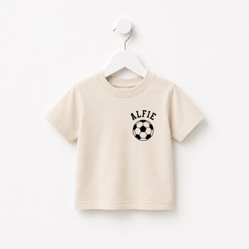 Personalised First World Cup Daddy And Me Matching Set Football, 3 of 5