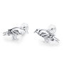 Sterling Silver Bird 16 G Flat Back Labret Earrings, thumbnail 6 of 10
