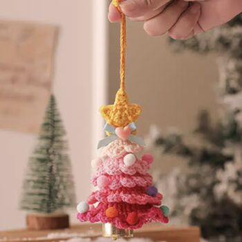 Handcrafted Crocheted Christmas Trees, 3 of 7