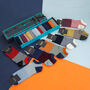 Father’s Day Trainer Men Socks Gift Box – Oxford Stripe, thumbnail 2 of 3