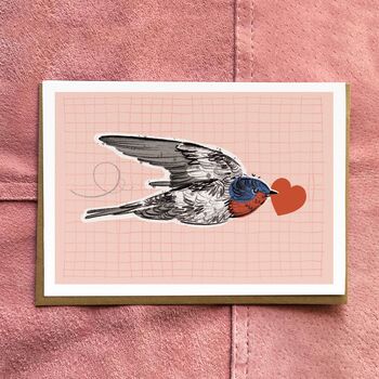 Lovebird Card Valentine's Day / Love You Card, 2 of 4