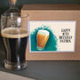 70th Birthday Bow Tie Beer Glass, thumbnail 8 of 9