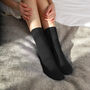 Plain Women's Bed Socks – Black, thumbnail 1 of 3