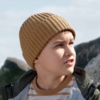 Kids Organic Cotton Beanie Hat, 3 of 4