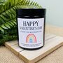Personalised Lgbtq Rainbow Valentines Candle, thumbnail 1 of 5