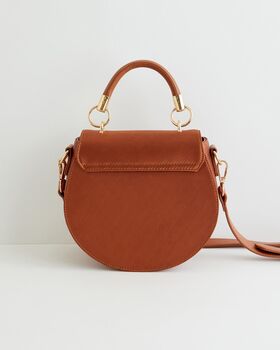 Sleepy Fawn Embroidered Satin Saddle Bag, 3 of 8