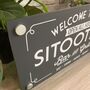 Welcome To Our Sitooterie Outdoor Garden Sign, thumbnail 2 of 12