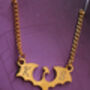 Personalised Dragon Necklace Gold And Silver, thumbnail 4 of 4