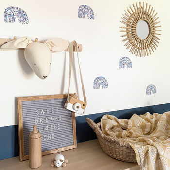 Liberty Fabric Rainbow Wall Stickers, 3 of 8