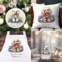 Personalised Poodle In Christmas Lights, thumbnail 1 of 10