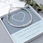 50th Birthday Bracelet, Kate, Sterling Silver, thumbnail 3 of 4
