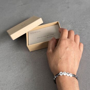 Thank You Mum Gemstone Bracelet, 7 of 8