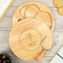 Personalised Engraved Couples Valentines Day Cheeseboard Set, thumbnail 1 of 5