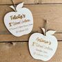 Personalised First School Uniform Hanger Tag Photo Prop, thumbnail 6 of 6