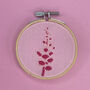 English Wildflowers Embroidery Hanging Decoration Kit, thumbnail 4 of 10