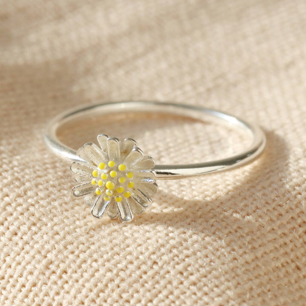 Sterling Silver Daisy Ring By Lisa Angel | notonthehighstreet.com