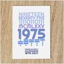 Personalised 50th Birthday Card 1975 Year And Message, thumbnail 8 of 10