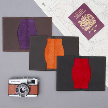 World Traveller Leather Passport Wallet, 4 of 9