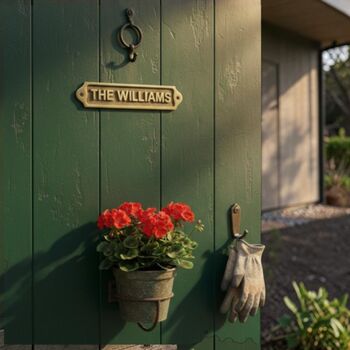Solid Brass Custom Family Door Plaque, 7 of 9