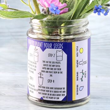 Personalised Happy Wildflower Jar Grow Kit, 7 of 7