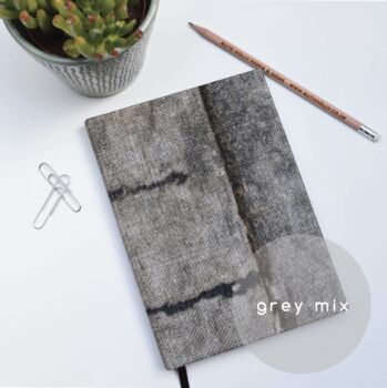 Earthy Patterned, Fabric Linen Notebook A5, 3 of 5