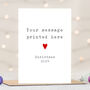 Custom Message Personalised Christmas Card, thumbnail 1 of 2