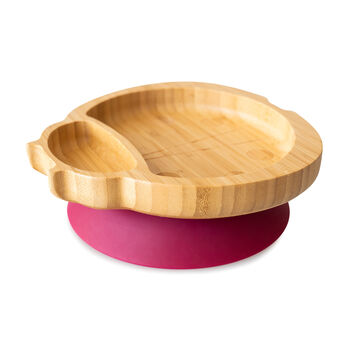 Bamboo Suction Plate Ladybird Red, 2 of 3
