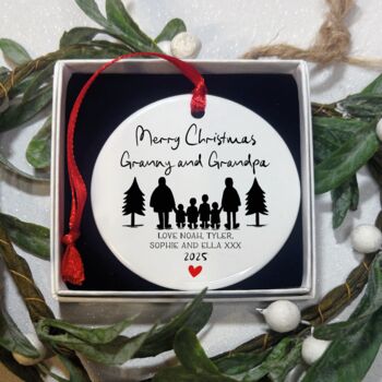Personalised Grandparents Christmas Ornament, 8 of 8