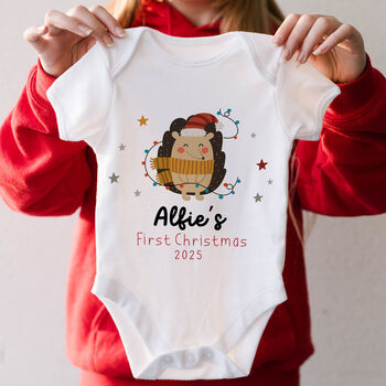 Personalised Baby’s First Christmas Bodysuit, 2 of 6